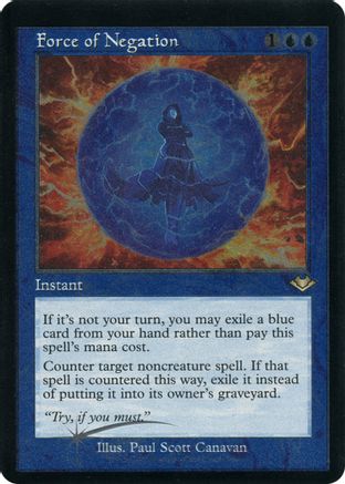 Force of Negation (Retro Frame) (Foil Etched) (MH1-009) - Modern Horizons Foil