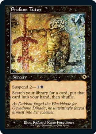 Profane Tutor (Retro Frame) (Foil Etched) (MH2-401) - Modern Horizons 2 Foil