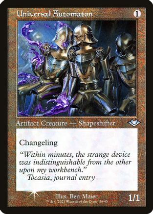 Universal Automaton (Retro Frame) (Foil Etched) (MH1-038) - Modern Horizons Foil