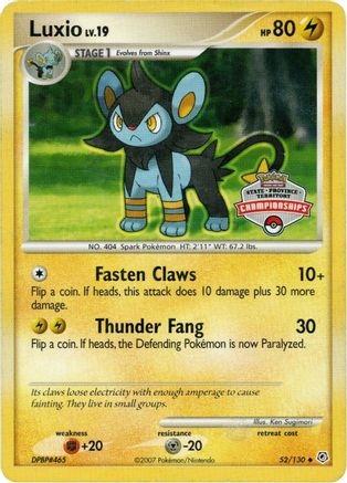 Luxio - 52/130 (State Championship Promo)/130  League & Championship Cards - Promo