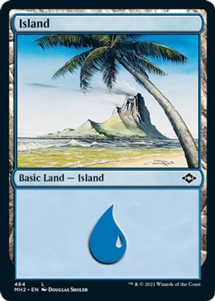Island (484) (Foil Etched) (MH2-484) - Modern Horizons 2 Foil
