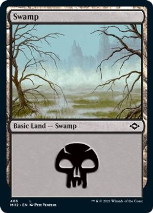 Swamp (486) (Foil Etched) (MH2-486) - Modern Horizons 2 Foil