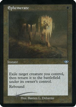 Ephemerate (Retro Frame) (Foil Etched) (MH1-001) - Modern Horizons Foil