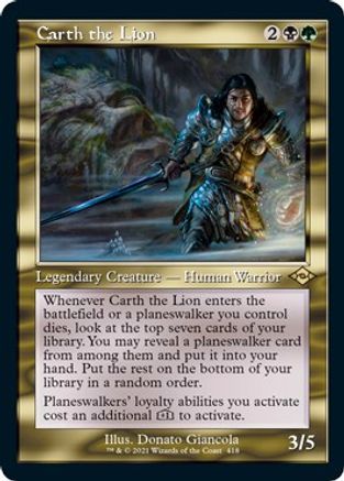 Carth the Lion (Retro Frame) (Foil Etched) (MH2-418) - Modern Horizons 2 Foil