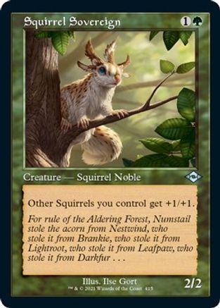 Squirrel Sovereign (Retro Frame) (Foil Etched) (MH2-415) - Modern Horizons 2 Foil