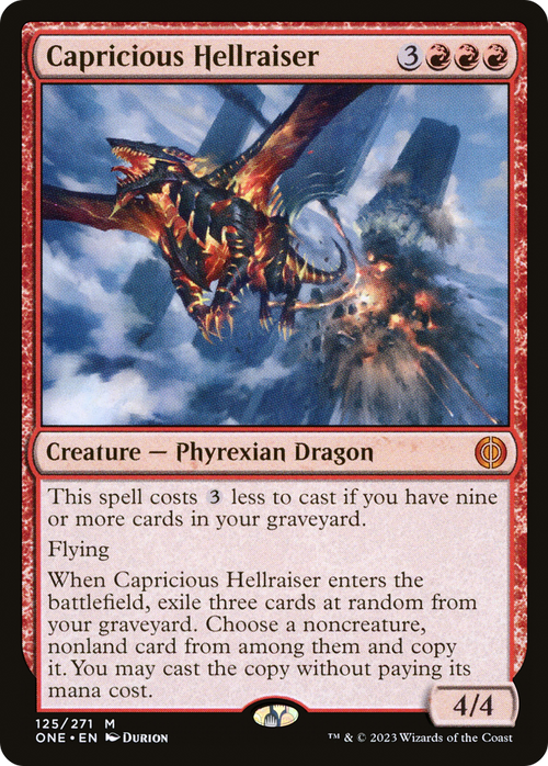 Capricious Hellraiser (ONE-125) - Phyrexia: All Will Be One