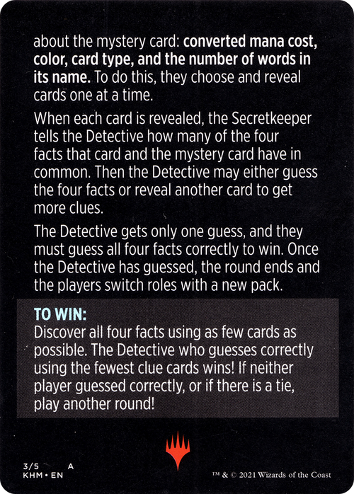 Booster Sleuth // Booster Sleuth (cont'd) (MKHM-003) - Kaldheim Minigames
