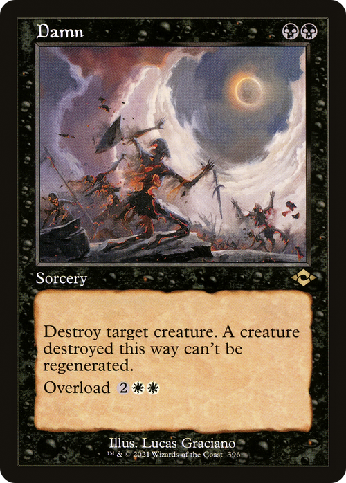Damn (Retro Frame) (MH2-396) - Modern Horizons 2 Etched Foil