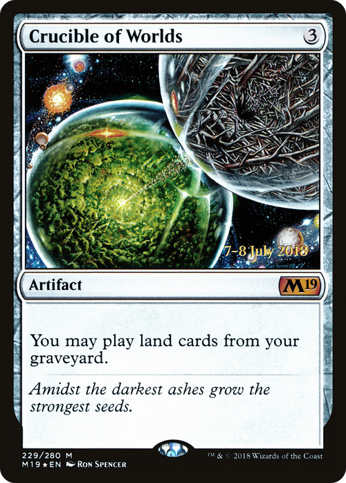 Crucible of Worlds (PRE-229S) - Core Set 2019 Promos Foil