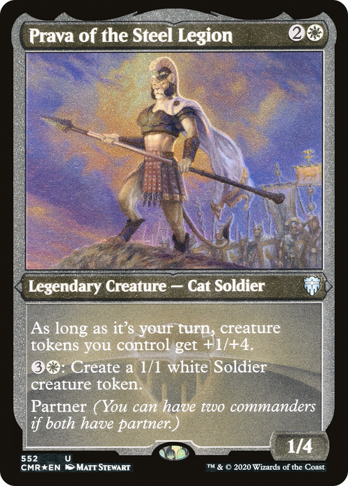 Prava of the Steel Legion (Foil Etched) (CMR-552) - Commander Legends Etched Foil