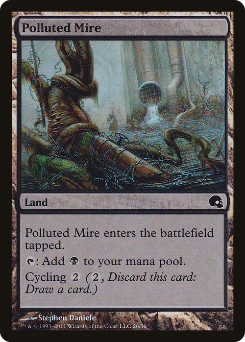 Polluted Mire (GRV-026) - Premium Deck Series: Graveborn Foil
