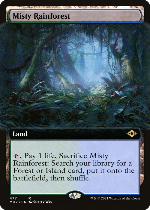 Misty Rainforest (Extended Art) (MH2-477) - Modern Horizons 2: (Extended Art)