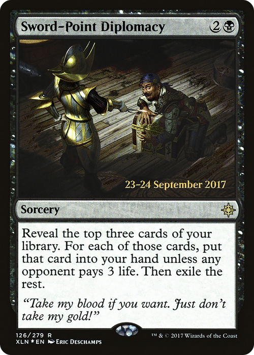 Sword-Point Diplomacy (PRE-126S) - Ixalan Promos Foil