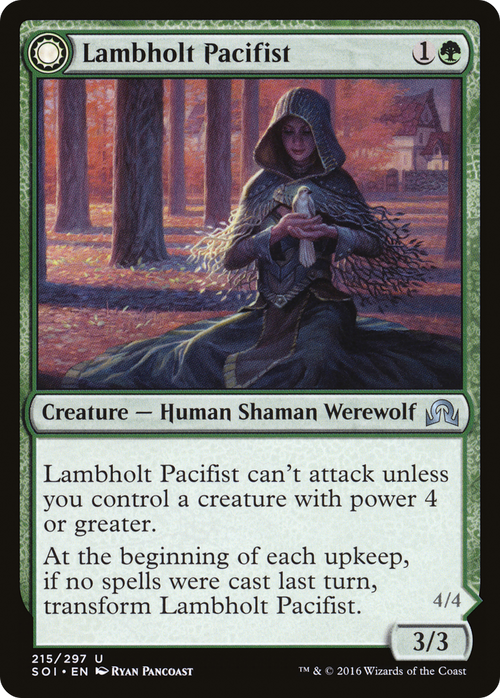 Lambholt Pacifist (SOI-215) - Shadows over Innistrad: (Double Faced Transform)