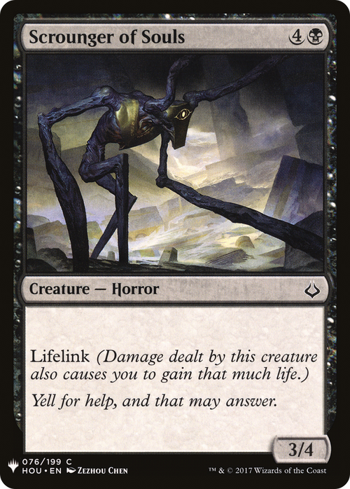 Scrounger of Souls (LIST-HOU-76) - The List