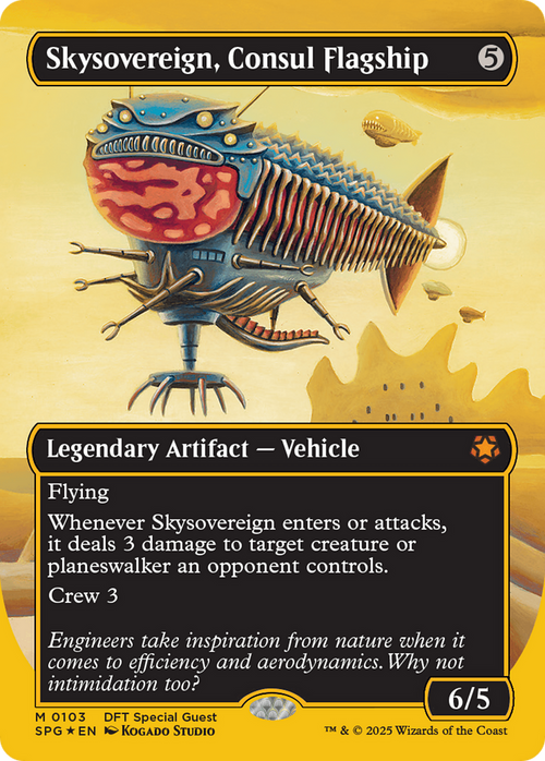 Skysovereign, Consul Flagship (First-Place Foil) (SPG-103) - Special Guests (Borderless) Foil
