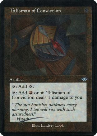 Talisman of Conviction (Retro Frame) (Foil Etched) (MH1-033) - Modern Horizons Foil
