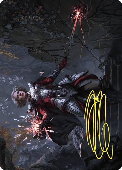Rowan, Scion of War // Rowan, Scion of War (AWOE-031) - Wilds of Eldraine Art Series (Borderless) Foil