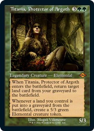 Titania, Protector of Argoth (Retro Frame) (Foil Etched) (MH2-416) - Modern Horizons 2 Foil