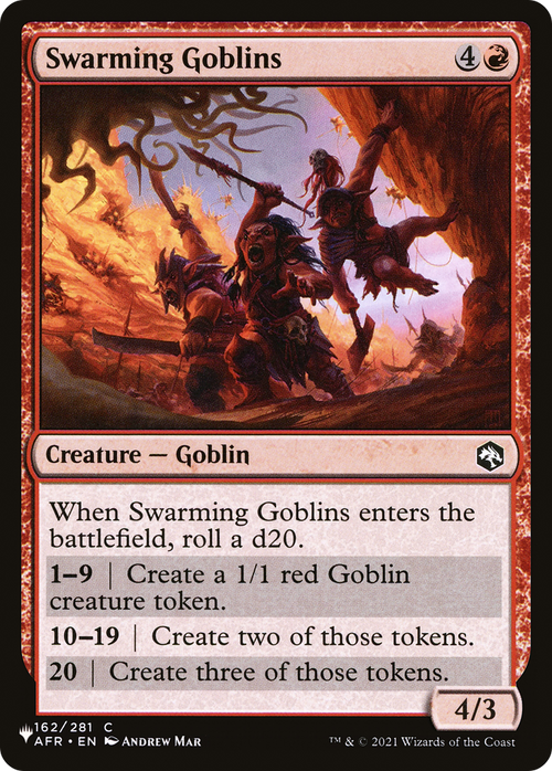 Swarming Goblins (LIST-162/281) - The List