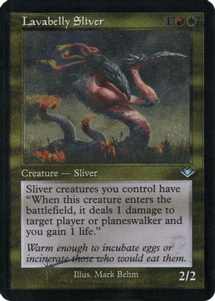 Lavabelly Sliver (Retro Frame) (Foil Etched) (MH1-029) - Modern Horizons Foil