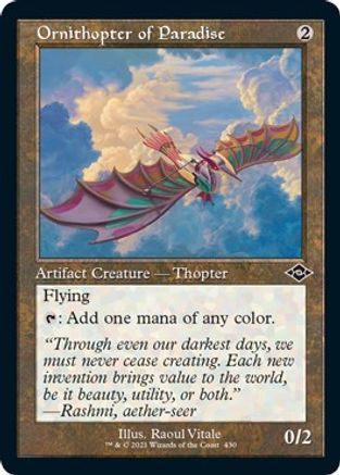 Ornithopter of Paradise (Retro Frame) (Foil Etched) (MH2-430) - Modern Horizons 2 Foil