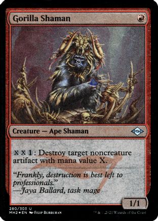 Gorilla Shaman (Foil Etched) (MH2-280) - Modern Horizons 2 Foil
