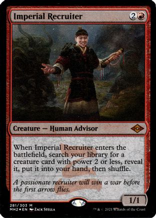 Imperial Recruiter (Foil Etched) (MH2-281) - Modern Horizons 2 Foil
