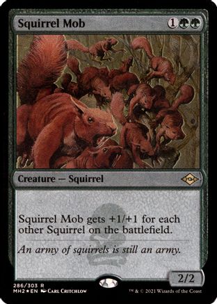 Squirrel Mob (Foil Etched) (MH2-286) - Modern Horizons 2 Foil