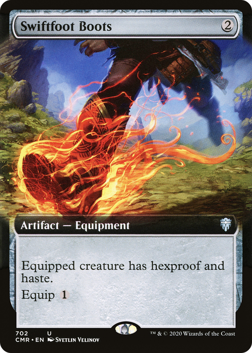 Swiftfoot Boots (Extended Art) (CMR-702) - Commander Legends: (Extended Art) Foil