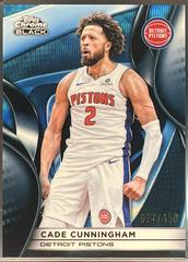 Cade Cunningham [Blue Wave Refractor] #22 Topps Chrome Black /150