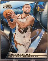 Stephen Curry [Blue Refractor] #16 /150 2025 Topps Chrome Black