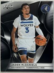 Jaden McDaniels #11 2025 Topps Chrome Black
