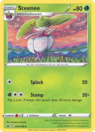 Steenee 014  SWSH06 Chilling Reign - Uncommon