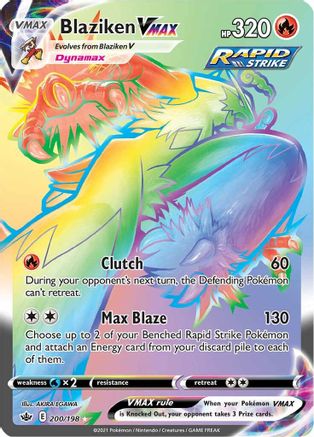 Blaziken VMAX (Secret)  - Holofoil SWSH06 Chilling Reign - Secret Rare
