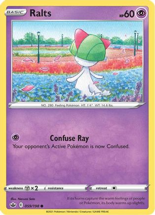 Ralts 059  SWSH06 Chilling Reign - Common