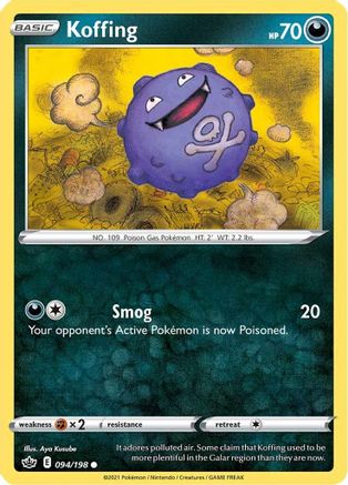 Koffing 094  SWSH06 Chilling Reign - Common