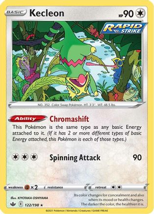 Kecleon 122  SWSH06 Chilling Reign - Rare