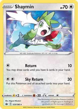 Shaymin 123  - Holofoil SWSH06 Chilling Reign - Holo Rare