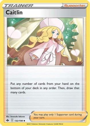 Caitlin 132  - Reverse Holofoil SWSH06 Chilling Reign - Uncommon