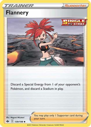 Flannery 139  - Reverse Holofoil SWSH06 Chilling Reign - Uncommon