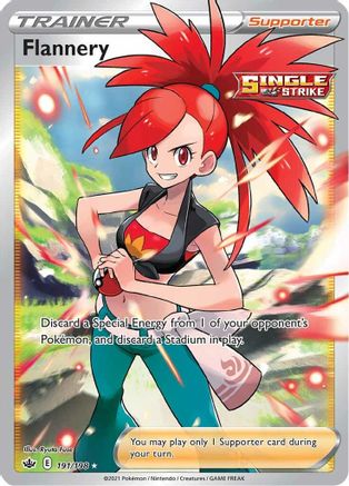 Flannery (Full Art) 191  - Holofoil SWSH06 Chilling Reign - Ultra Rare