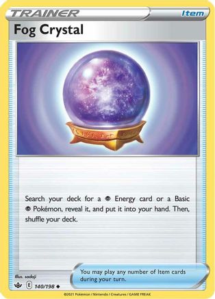 Fog Crystal 140  - Reverse Holofoil SWSH06 Chilling Reign - Uncommon