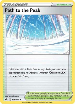 Path to the Peak 148  - Reverse Holofoil SWSH06 Chilling Reign - Uncommon