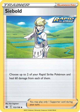 Siebold 153  SWSH06 Chilling Reign - Uncommon