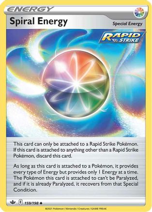 Spiral Energy 159  - Reverse Holofoil SWSH06 Chilling Reign - Uncommon