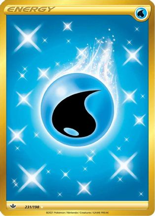 Water Energy (Secret) 231  - Holofoil SWSH06 Chilling Reign - Secret Rare