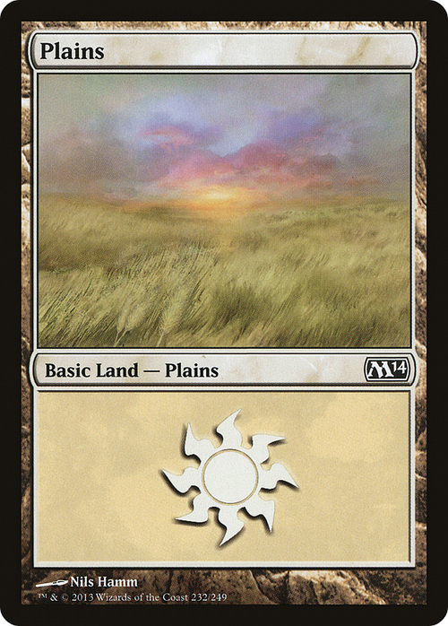 Plains (232) (M14-232) - Magic 2014 Foil