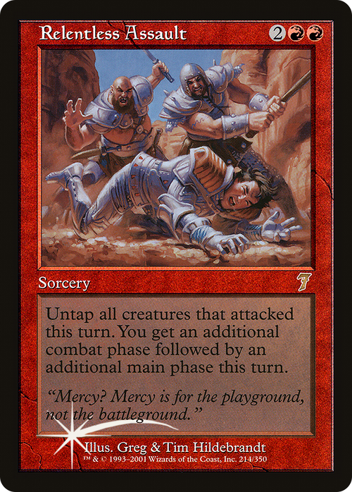 Relentless Assault (7ED-214) - 7th Edition Foil