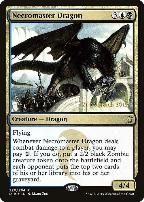 Necromaster Dragon (PRE-226S) - Dragons of Tarkir Promos Foil